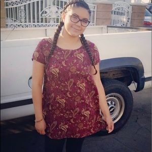 Forever 21 Vintage Burgundy T-shirt Dress